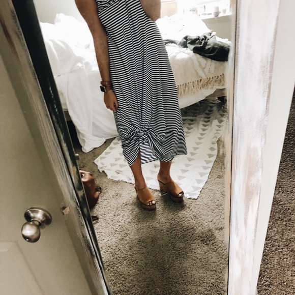 Striped stretchy maxi dress - Picture 6 of 6